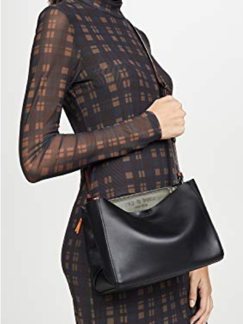 RAG & BONE Passenger Crossbody Bag Purse in Black & Olive